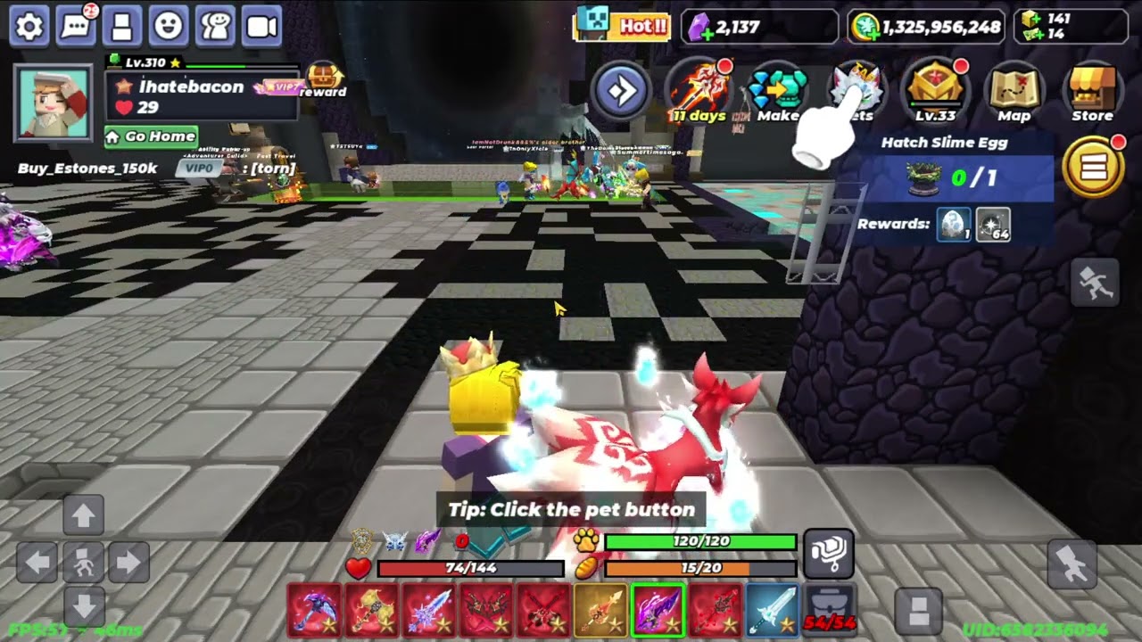 sky block pvp (+I forgot to hide the mouse cursor while recording)