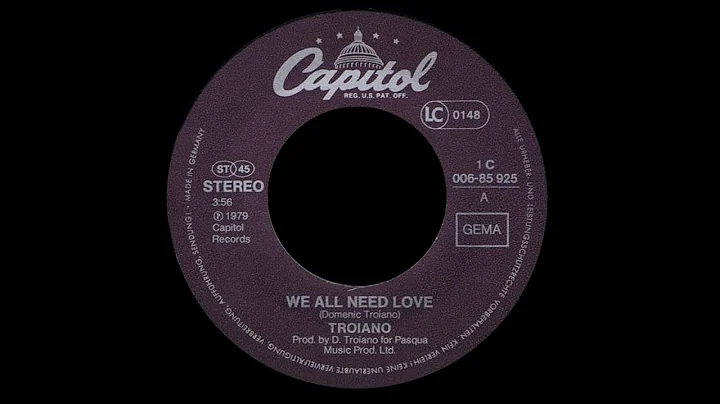 Troiano ~ We All Need Love 1979 Disco Purrfection ...