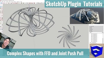 Create CRAZY SHAPES with FFD and Joint Push Pull for SketchUp!!! (RENDERED IN ENSCAPE!)