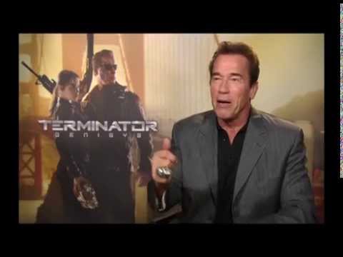 Timur Gabriel Getting Comfy With Arnold Schwarzenegger Terminator Genysis Interview 