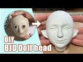 [Doll DIY] 30 days challenge, to make my first doll head from a total disaster!La doll石塑黏土製作娃娃頭教程