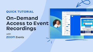 On Demand Access to Event Recordings with Zoom Webinars & Events