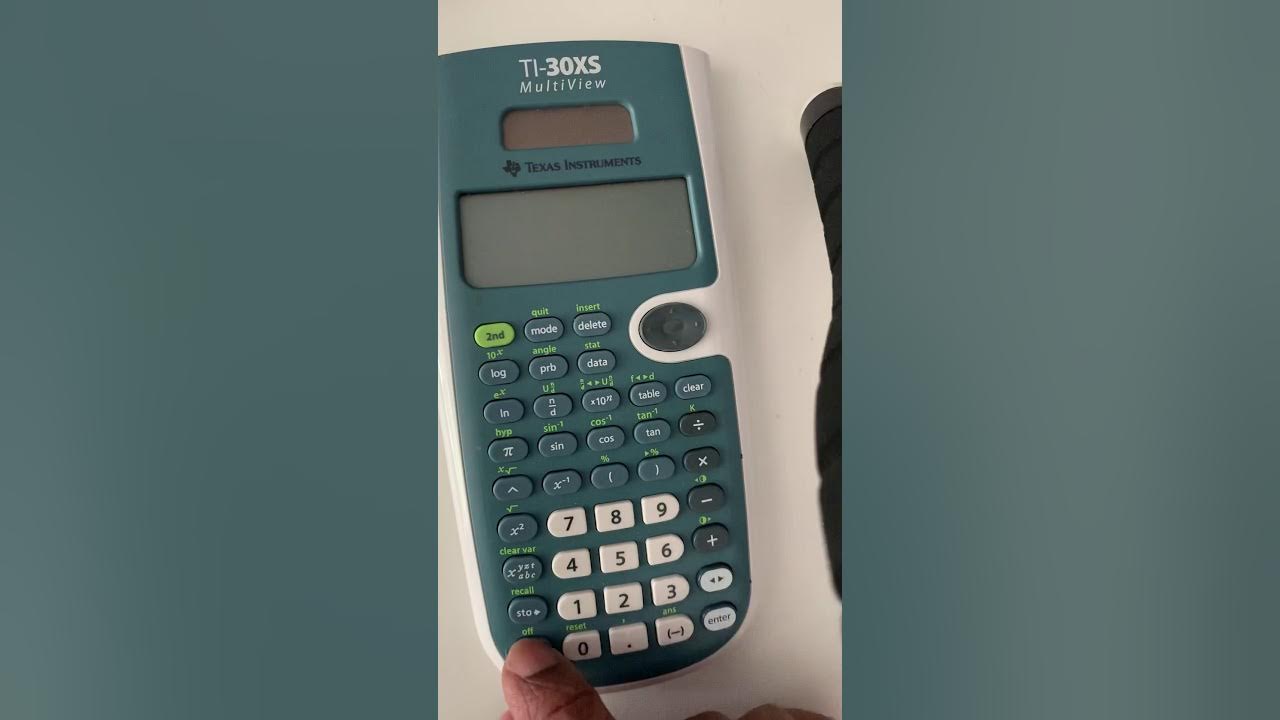 Finding the mean and standard deviation on ti 30xs youtube