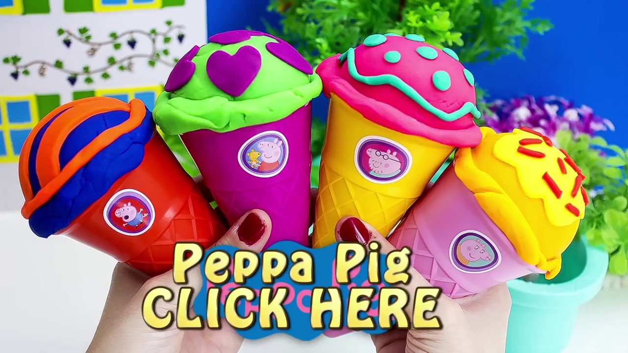 Peppa Pig Ice Creams Set Juguetes de Peppa Pig Play Dough Ice Creams Playset Toy Food
