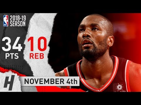 Serge Ibaka Full Highlights Raptors vs Lakers 2018.11.04 - 34 Points, 10 Reb, SICK!