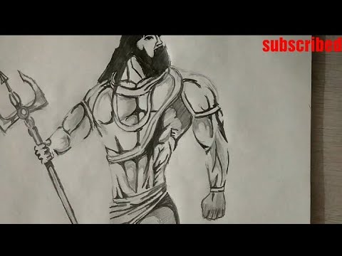 How to draw LORD SHIVA full Body Drawing step by step | Lord Mahadev