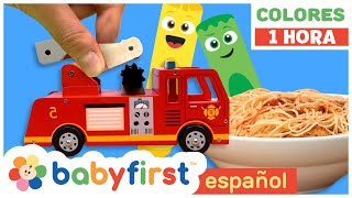 Colores en español para niños | Magia de La Pandilla de Colores | Espaguetis y mas | Babyfirst TV