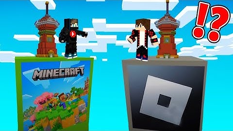 ماين كرافت : الحماية ضد الهجوم ولكن برج روبلوكس ضد برج ماين كرافت !!؟ 😱🔥