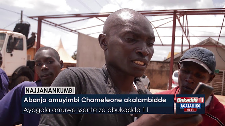 Abanja omuyimbi Chameleone akalambidde.