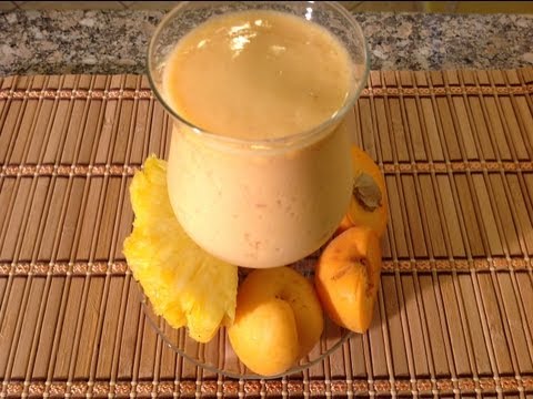 How To Make Apricot Pineapple Yogurt Smoothie Fit Smoothies-11-08-2015