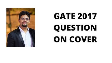 134. gate 2017 question on cover