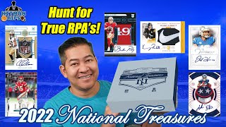 RELEASE DAY!  2022 National Treasures Football  Hunt for the True RPA's! $3,000 per Box!