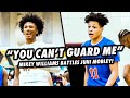 Mikey williams battles john mobley jr in a heated matchup game goes down to the last second