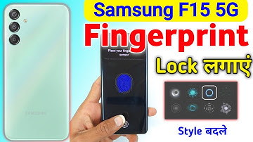 Samsung f15 fingerprint : sensor lock setting || Samsung f15 fingerprint lock