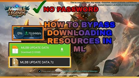 HOW TO BYPASS DOWNLOADING RESOURCES IN MOBILE LEGENDS BARATS DINO RIDER PATCH|ML RESOURCES NEW PATCH