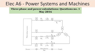 PEO solved examples (ELEC A6) Three Phase Question no. 1