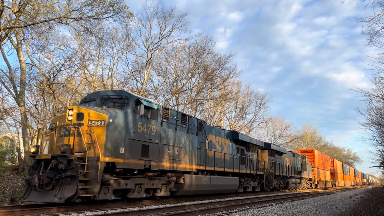 CSX ES40DC 5479 Leads Intermodal I029-15 on 3/16/23 - YouTube