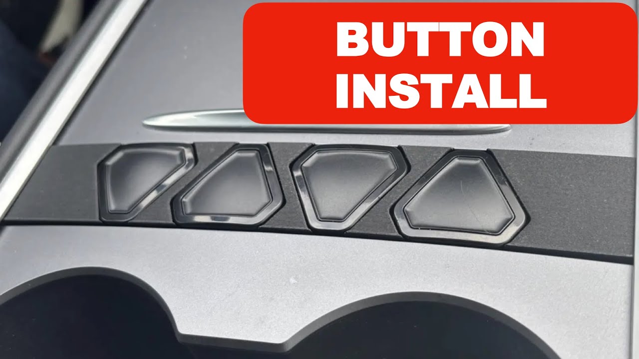Tesla S3XY Buttons Center Console Holder 4-Button | Model 3 (2021-2023) Model Y (2021-2025)