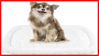 Long Rich HCT ERE-001 Super Soft Sherpa Crate Cushion Dog and Pet Bed, White, By Happycare Textiles screenshot 2