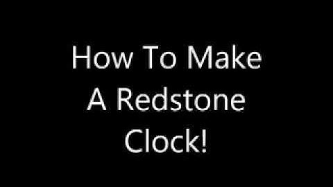 How To Make A Redstone Clock- Minecraft 1.6.2!