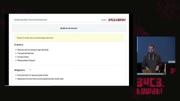 34C3 -  Hardening Open Source Development - deutsche Übersetzung
