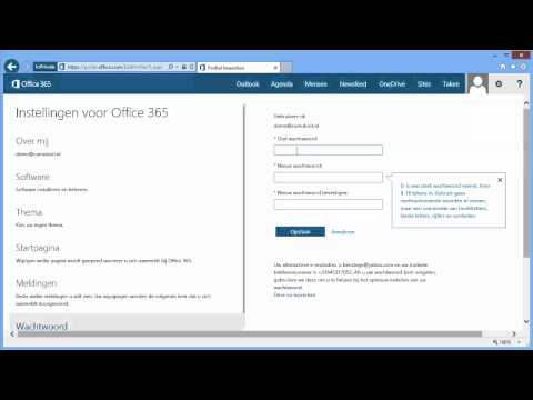 Office 365 gids: Wachtwoord wijzigen