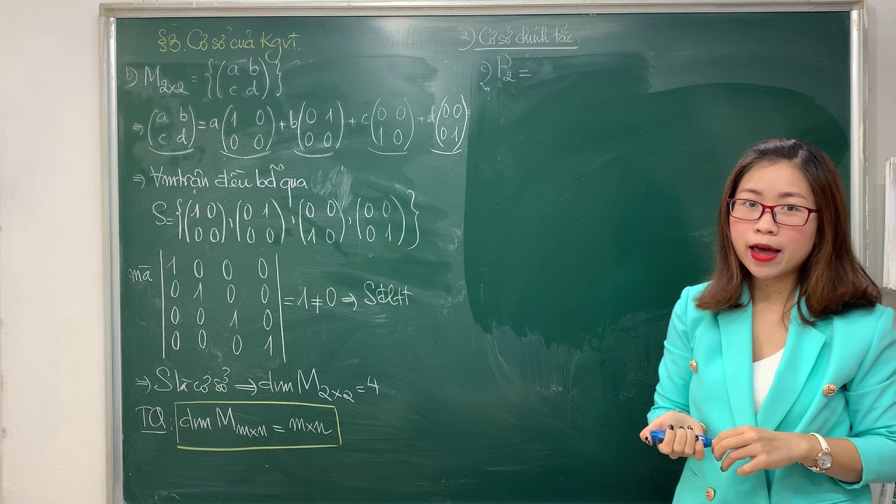 Đại số tuyến tính - Chương 3. Bài 3. Cơ sở của không gian véc tơ P1