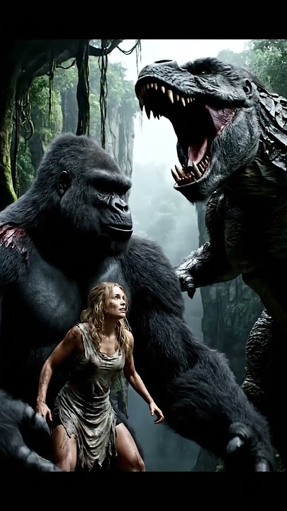 King Kong vs V-Rex | Legendary Skull Island Final Battle