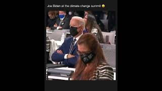 Joe Biden sleeping in a summit lmao