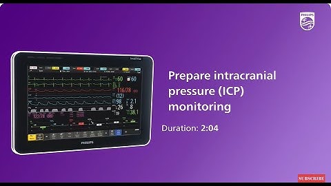 Prepare monitoring ICP with the IntelliVue patient monitor