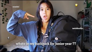 whats in my backpack 2023 | junior year ⭐️