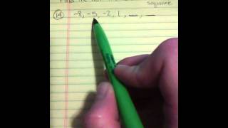 Next two terms of arithmetic sequence