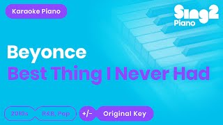 Beyoncé - Best Thing I Never Had (Piano Karaoke)