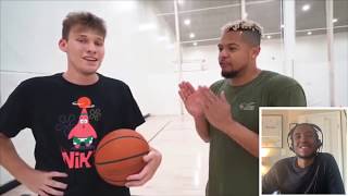 Ricegum vs Jesser INSANE 1 vs 1 Basketball Challenges! *REACTION*