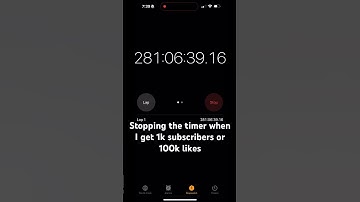 Stopping the timer when I get 1k subscribers or 100k likes #spam