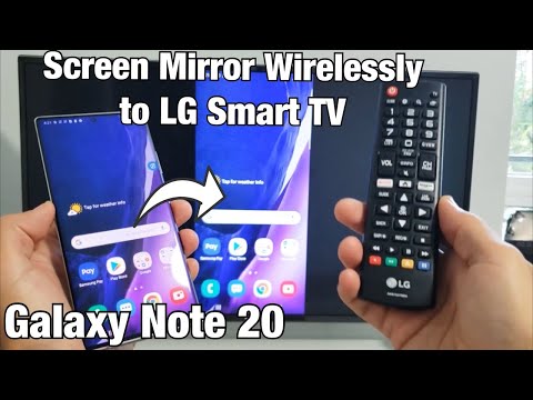 Galaxy Note 20: How to Connect Screen Mirror Wirelessly to LG Smart TV