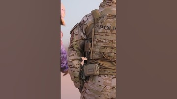 Customs and Border Protection agents guide migrants onto C-17 for deportation flight