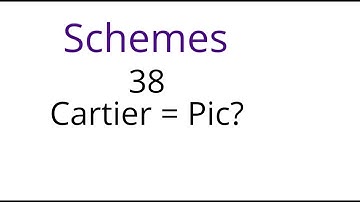 Schemes 38: Comparison of Cartier divisors and Pic