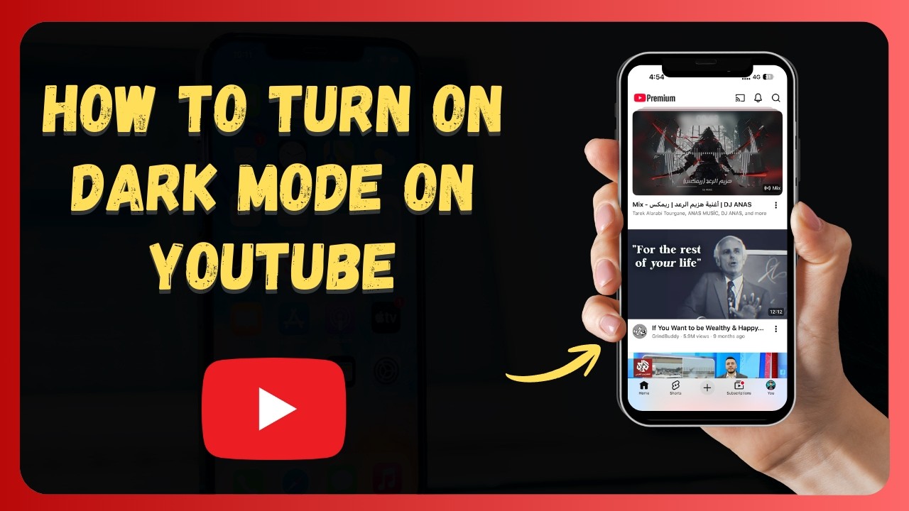 How to Turn On Dark Mode on YouTube 🌙 [New 2026 Update]
