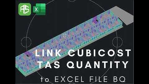 Menghubungkan Kuantiti dari Cubicost TAS ke BQ Excel
