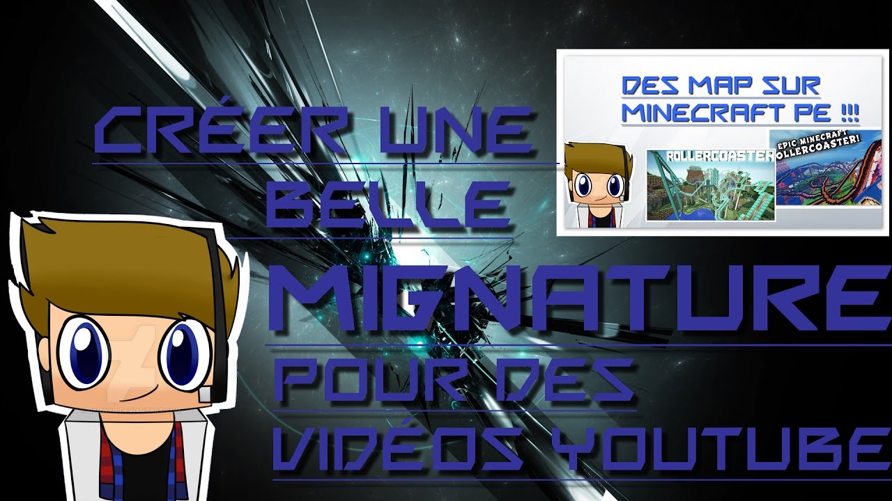 TUTO - Créer une belle miniature pour des vidéos youtube - YouTube