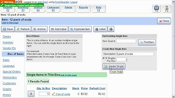 MerchantOS - How To Use the Box of Items Feature