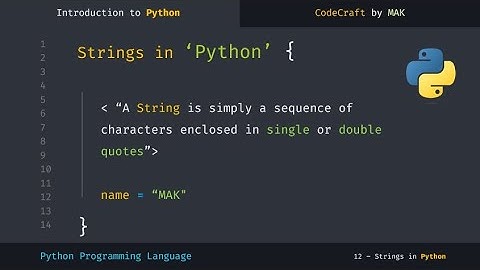 Strings in Python | Python Tutorial