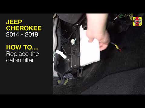 How to Replace the cabin filter on the Jeep Cherokee 2014 to 2019