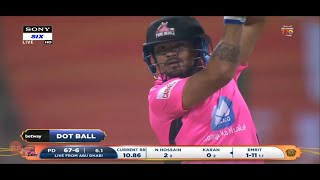 Karan Kc Batting vs warrior T10 league abudhabi