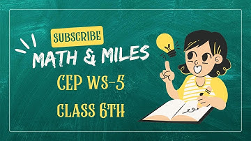 CEP WORSHEET 5 MATH 6TH