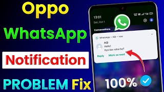 Oppo WhatsApp Notification Problem Solve ! How To Fix WhatsApp Notification Problem In Oppo