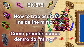 Tibia - Como prender as Asuras  dentro do espelho? (mirror) / How to trap Asuras  inside the mirror?