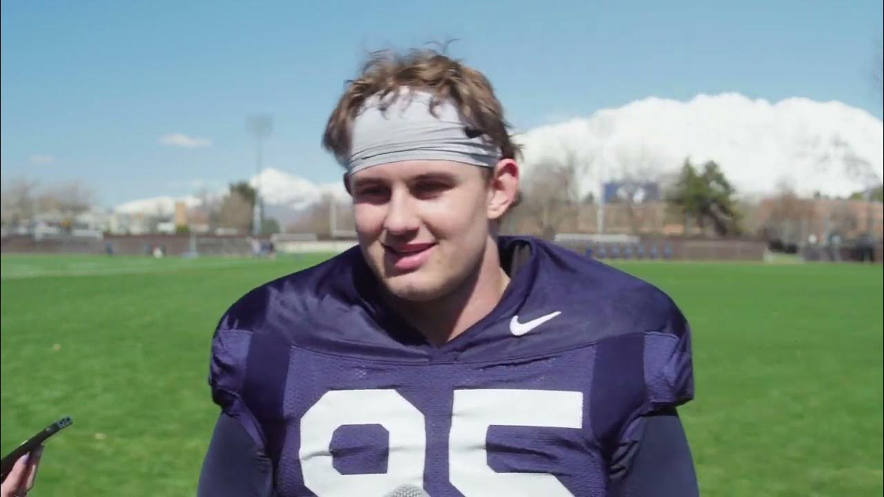 BYU Football Spring Practice Media Caden Haws March 17, 2023