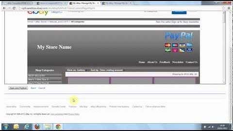 3 Easy steps to create your ebay store/shop front page